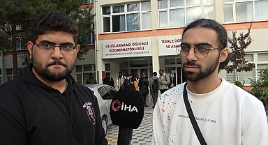 Gümüşhane’de eğitim gören Filistinli Ali: ‘Biz çocukların ölmesini istemiyoruz’