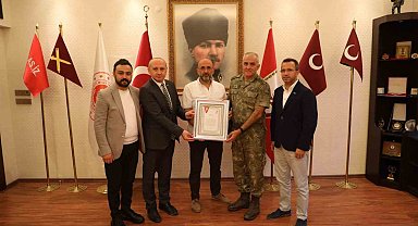 Kızılay'dan Samsun Garnizon Komutanlığı'na 'gümüş madalya'