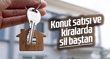 Konut satışı ve kiralarda silbaştan