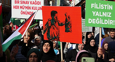 Ordu'da Filistin'e destek yürüyüşü