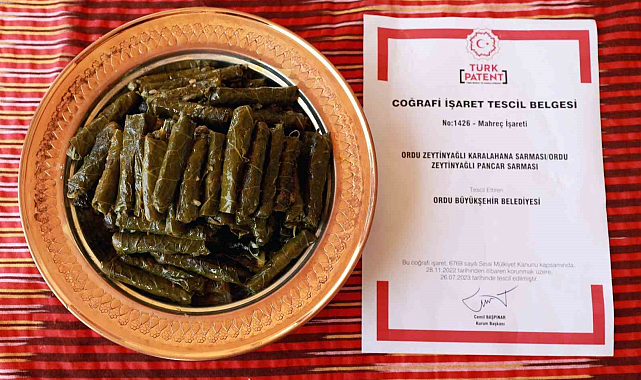 Ordu'da 'zeytinyağlı karalahana sarması' tescillendi