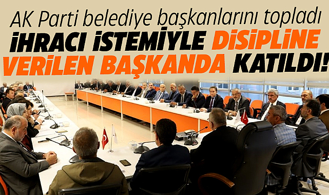 Samsun'da AK Parti'den ihracı istenen belediye başkanı grup toplantısına katıldı
