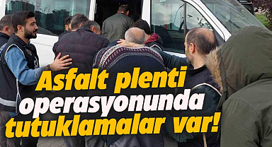 Samsun'da asfalt plentinde hırsızlık operasyonu! 8 kişiden 5'i tutuklandı