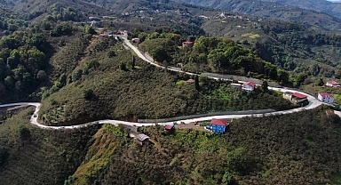 Samsun'da bir köy yolu daha toz ve topraktan kurtuldu