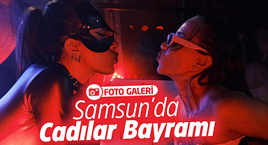 Samsun'da Cadılar Bayramı'na tekno müzikli kutlama