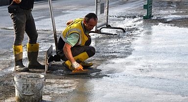 Samsun’da sanayi bölgelerine beton yol