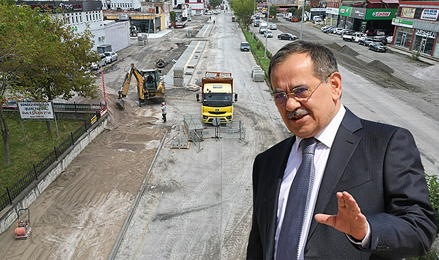 Samsun'da sanayi bölgelerine beton yol