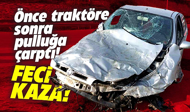 Samsun'da takla atan otomobilde infaz koruma memuru ağır yaralandı