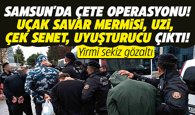 Samsun merkezli kafes operasyonunda yeni gelişme! 28 şahıs adliyeyede