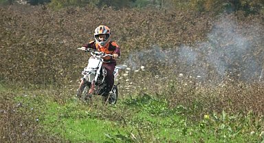 Samsun'da 5 yaşındaki çocuğun motosiklet tutkusu