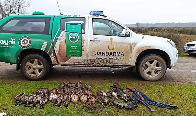 Samsun'da 65 avcıya para cezası kesildi