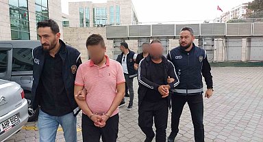 Samsun'da dronla yakalanan göçmen kaçakçıları adliyede