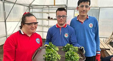 Samsun'daki özel öğrencilerden tarım uygulamaları
