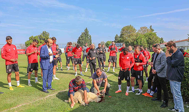 Samsunspor, Rizespor maçı öncesi kurban kesti