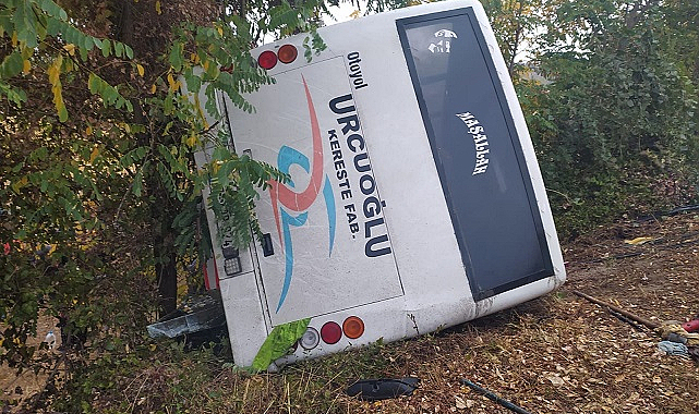 Sinop'taki servis kazası: 13 yaralı