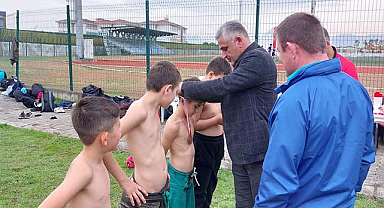 Terme’de güreşçiler er meydanına çıktı