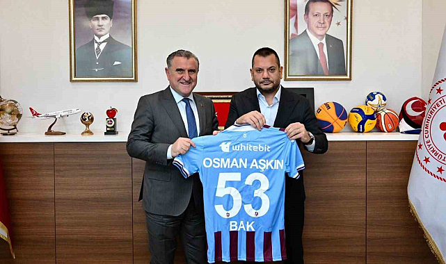 Trabzonspor Başkanı Ertuğrul Doğan, Bakan Bak'ı ziyaret etti
