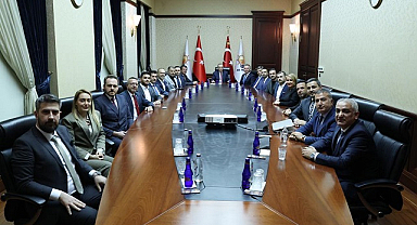 TÜGİK heyeti Cumhurbaşkanı Erdoğan'la buluştu