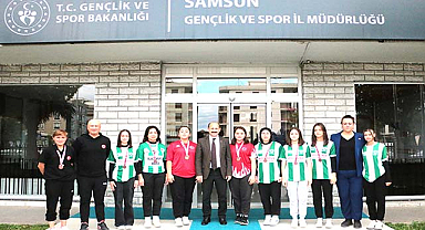 Başarılı sporculardan Dereci'ye ziyaret