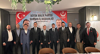 BBP Bafra'ya Koparan atandı, 50 kişiye rozet takıldı