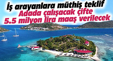 Böyle teklif görülmedi: 5 buçuk milyon lira maaşla bu adada yaşayacak çift aranıyor!