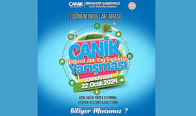 Canik’te atık yağ toplayan öğrencilere ödül