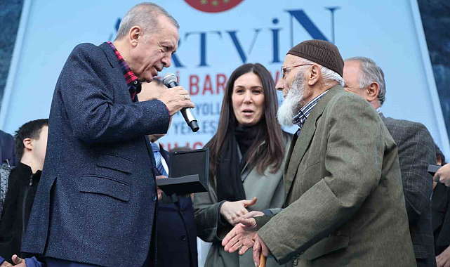 Cumhurbaşkanı Erdoğan Binali dedeye doğalgaz sözünü tuttu