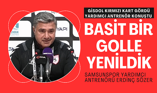 Erdinç Sözer: 'Basit bir golle mağlup olduk'