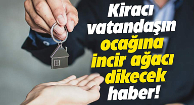 Kiracı vatandaşların ocağına incir ağacı dikecek haber!