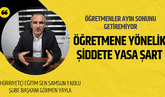 Öğretmene yönelik şiddete yasa şart