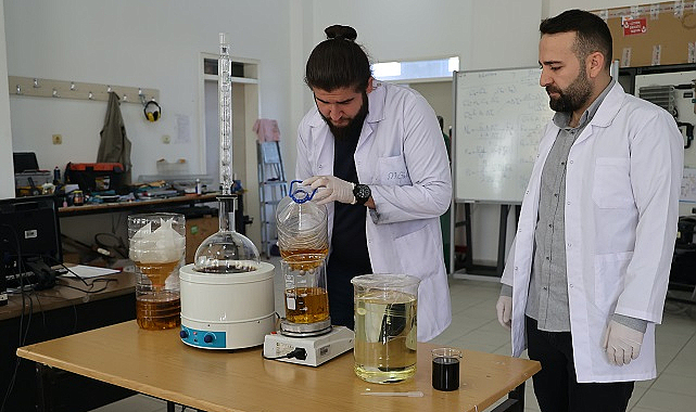 OMÜ’nün atık yağları biyodizele dönüştürülüyor