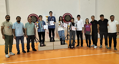 Samsun Bafra'da dart yarışması gerçekleştirildi