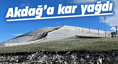 Samsun'da Akdağ Kayak Merkezi'ne kar yağdı