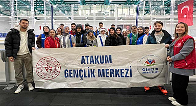 Samsun'da gönüllüler buz pateni yaptı