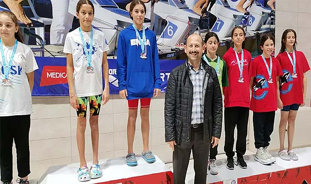 Samsun'da kulaçlar madalyaya atıldı