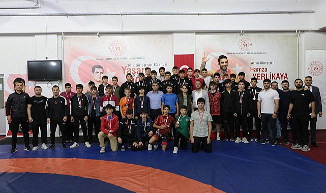 Samsun'da minderde madalya mücadelesi verildi