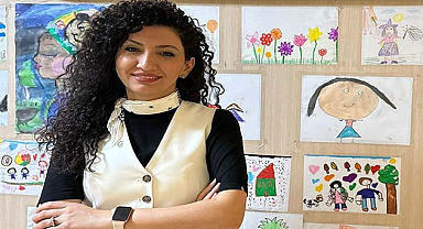 Samsun'da travmaya maruz kalmış çocuklar Gazzeli çocuklar için resim çizdi