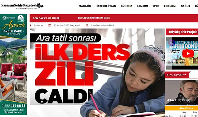 Samsun Şehir Gazetesi Güncel, Doğru ve Farklı Haberlerle Dolu