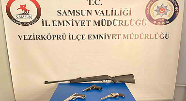 Vezirköprü'de ruhsatsız silah ele geçirildi!