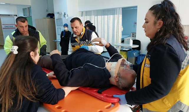 Samsun'da feci kaza! Kafasına demir su borusu düştü