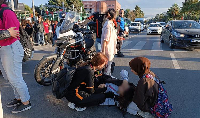 Samsun'da motosiklet 16 yaşındaki kıza çarptı