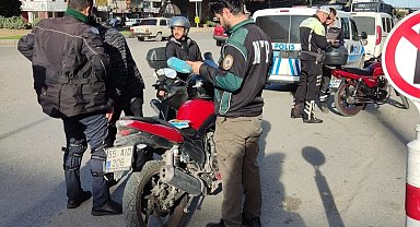 Samsun'da motosikletlilere sıkı denetim!