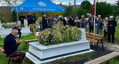 Samsun'da şehit polis kabri başında anıldı