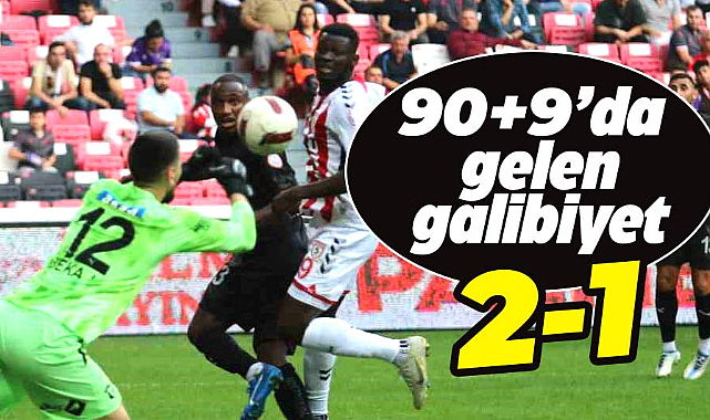 Samsunspor Hatayspor'u 2-1 mağlup etti