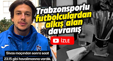 Trabzonsporlu futbolcuların havaalanı büfesine bıraktığı not alkış aldı