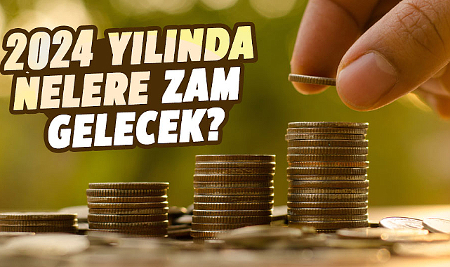 2024 yılında nelere zam gelecek?