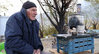 75 yaşındaki adamın zorlu yaşam mücadelesi