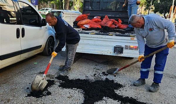 Atakum'un asfalt çalışması