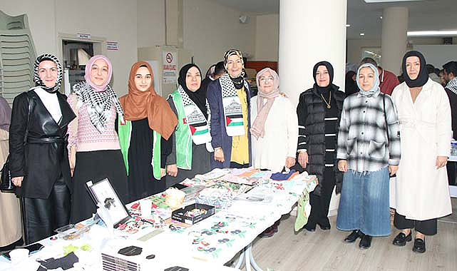 Bafra'da Filistin'e destek için hayır çarşısı