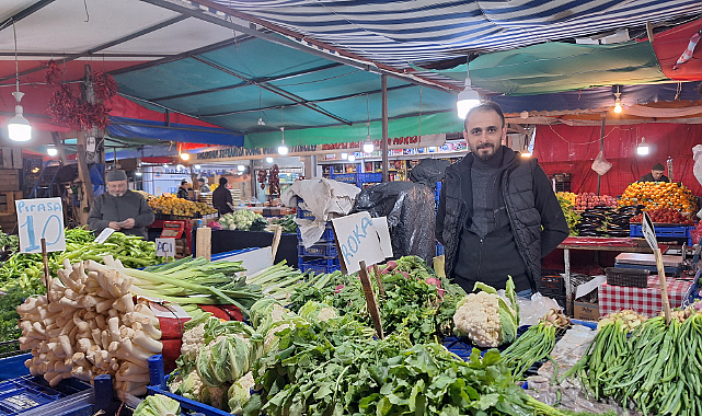 Bafra'da pazarcılar halinden memnun